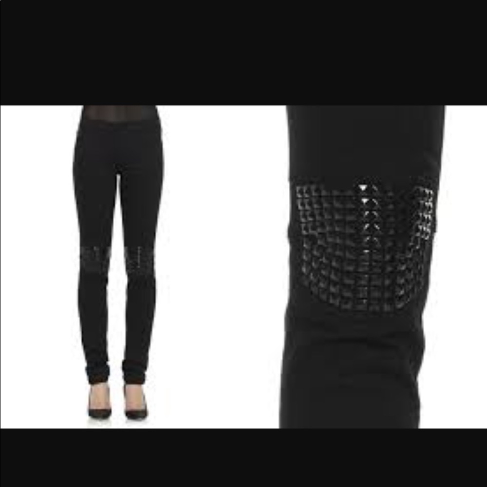 Studded Joe's jeans in black